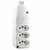TOMADA BARRA 3P - TRIPLA BRANCA 20A/250V 213918 - FC