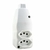 TOMADA BARRA 3P - DUPLA BRANCA 20A/250V 213901 - FC
