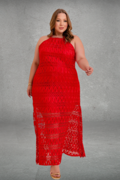 Vestido Alças Amarração Renda Tendencia - 301772 - loja online
