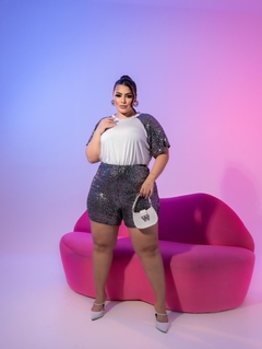 Short Paetê Baladinha Luxo - 319566 - loja online