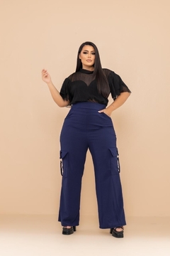 Blusa Forrada Tule Trabalhado - 321680 - KIDIVA PLUS