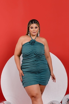 Vestido Curto Tubinho Blogueira Detalhe De Flor - 226247 - KIDIVA PLUS