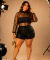 Conjunto Short Paetê Top Cirrê e Blusa Tule - 433512 - loja online