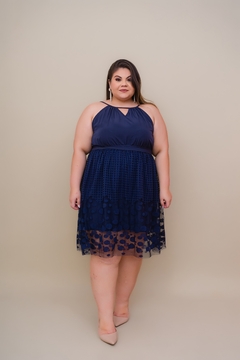 Vestido Tule e Faixa - 255547 - comprar online