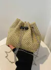Bolsa Brilho Feminina Tiracolo Alça Corrente Pérolas 141139