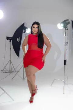 Vestido Tubinho Detalhe em Tule Strass - 284647