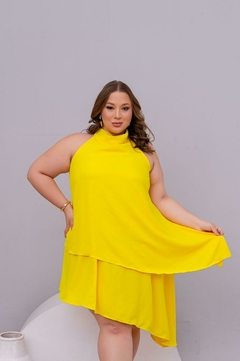 Vestido Festa Gola Alta Ponta - 292547 - loja online