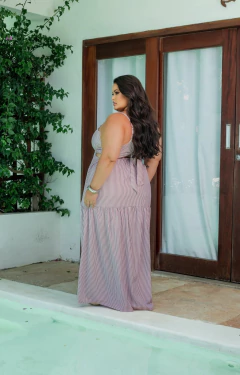 Vestido Longo Listras Açucena - 316272 na internet