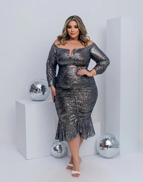 Vestido Luxo Ciganinha Paetê - 291347 - comprar online