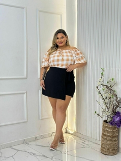 Blusa Ciganinha Xadrez - 330080 - KIDIVA PLUS