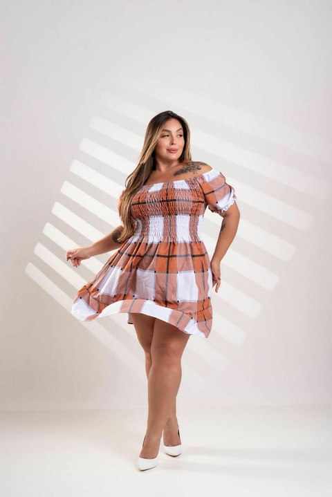 Vestido Ciganinha Xadrez - 330247