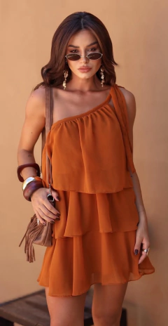 Vestido Boho Curto Babados na internet