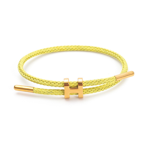 Pulsera hache amarilla