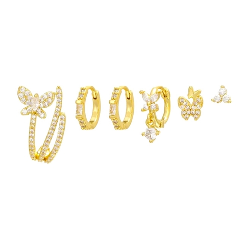 Set butterfly dorado x6 - comprar online