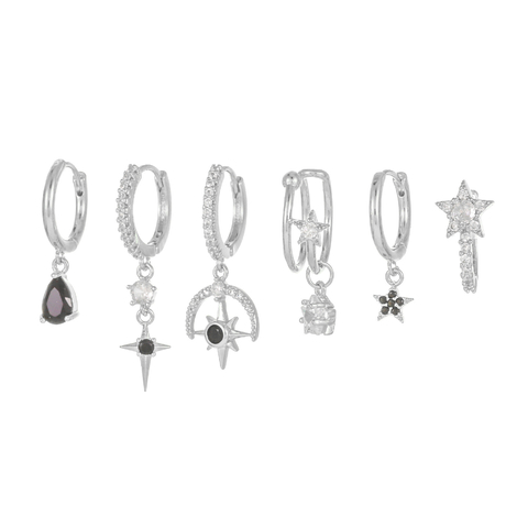 Set telescope plateado