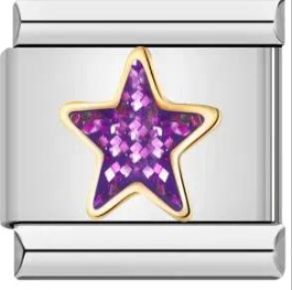Charm purple star
