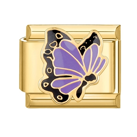 Charm purple butterfly