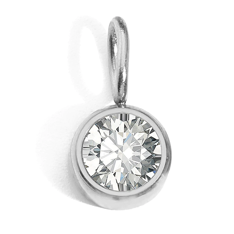 Dije plateado cristal