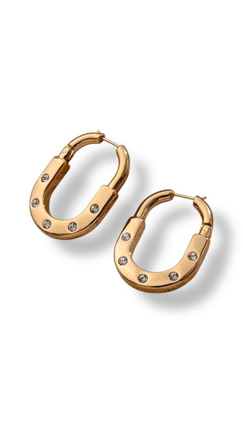 Argollas matrix dorado