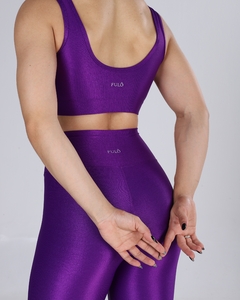 Conjunto Legging Microcanelado Violácea - Fulô Fitness