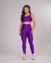 Conjunto Legging Microcanelado Violácea