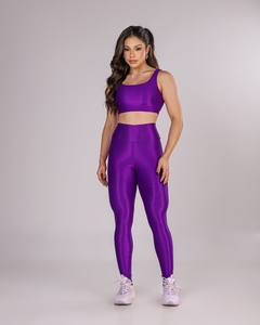 Conjunto Legging Microcanelado Violácea