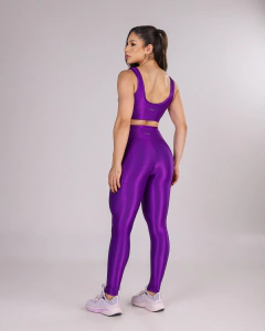 Conjunto Legging Microcanelado Violácea - comprar online