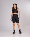 Conjunto Bermuda Microcanelado Preto