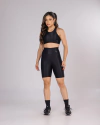 Conjunto Bermuda Microcanelado Preto