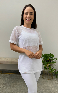 Camisão em Tela Branco