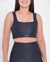 Top Mari Microcanelado Preto