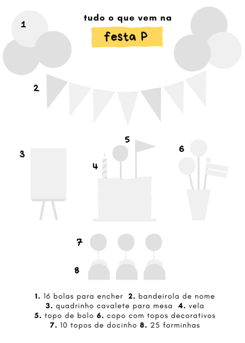 Festa tema novo tamanho P - comprar online