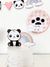 Panda em candy colors na internet