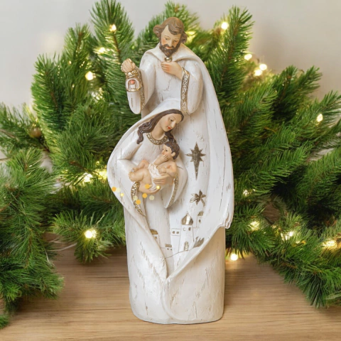 Pesebre Sagrada Familia paisaje 29cm