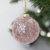 CAJA X 4 BOLAS 8CM CRISTAL GLAMOUR ROSA