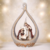 Pesebre Con Luz 18cm gris