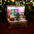 Caja Musical Valija Vintage Con Santa Leyendo Con Luz Y Movimiento