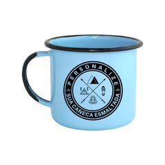 Caneca esmaltada personalizada | Kit 37 unidades