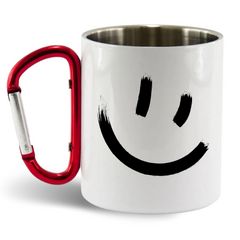 Caneca de Inox com Alça de Mosquetão Nª62