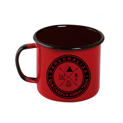 Caneca esmaltada personalizada | Kit 98 unidades - Trekking estilo de vida