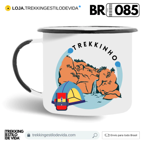 Caneca Esmaltada Personalizada BR085 - comprar online