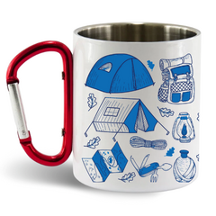 Caneca de Inox com Alça de Mosquetão Nª15
