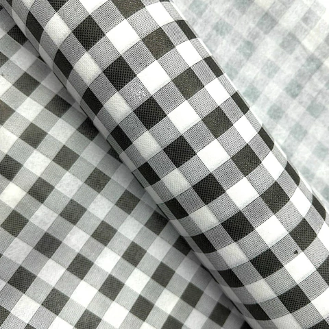 Tnt Estampado Xadrez Preto 1m x 1,40m