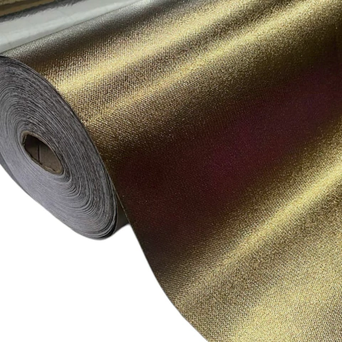 Tnt Metalizado Pontinho Bronze Por Metro