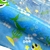 Tnt Estampado - Five Shark Azul Branco - #NAALIATEM - ALIA COMÉRCIO DE TNT