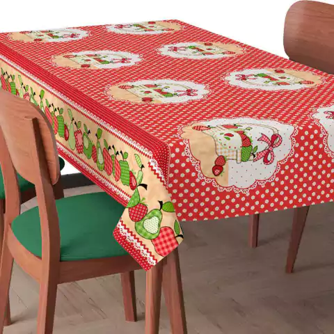 Toalha De Mesa Térmica - Frutas Patchwork REF.35152