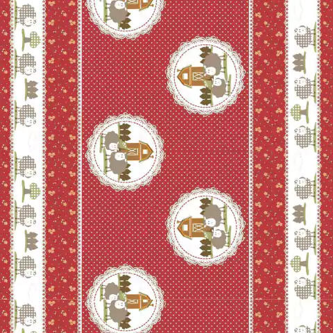 Toalha De Mesa - RED SHEEP REF.404-04