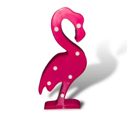 Luminária Flamingo Led Para Decoração - Pink