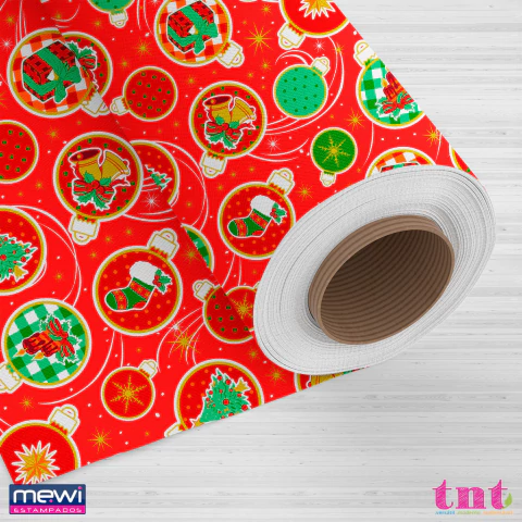 Tnt Estampado 3 Metros - Tema Natalino