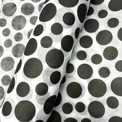 Tnt Estampado - Multibolas Preto fundo branco